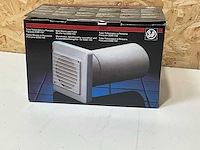 S&p edm-100 muurdoorvoer niet elektrisch + rooster (2x) - afbeelding 1 van  5