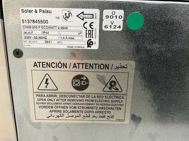 S&p gelijkstroom boxventilator cvab-250 eco-watt - afbeelding 6 van  10