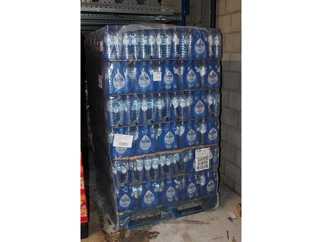 Spa blauw sportdop. 252 sixpacks a 0,75l. totaal 1512 flessen. tht 2-27. bod is inclusief 226,80 euro stati... - afbeelding 3 van  6