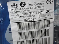 Spa blauw sportdop. 252 sixpacks a 0,75l. totaal 1512 flessen. tht 2-27. bod is inclusief 226,80 euro stati... - afbeelding 5 van  6