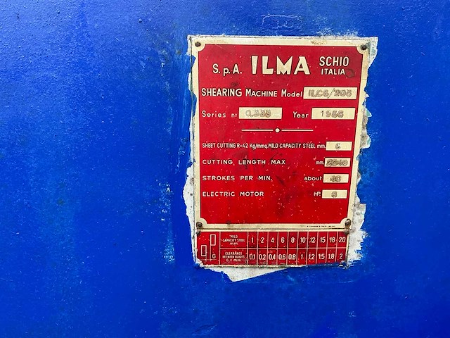 S.p.a. ilma - 1956 - ilc6/205 - guillotineschaar - afbeelding 7 van  17