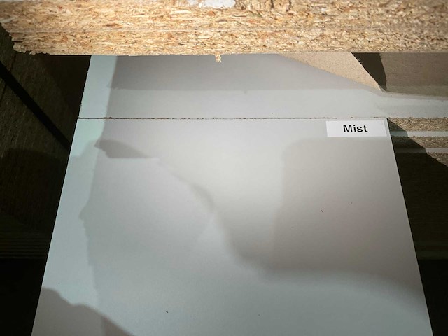 Spaanplaat kleur mist 2100x1645x16mm (24x) - afbeelding 1 van  1