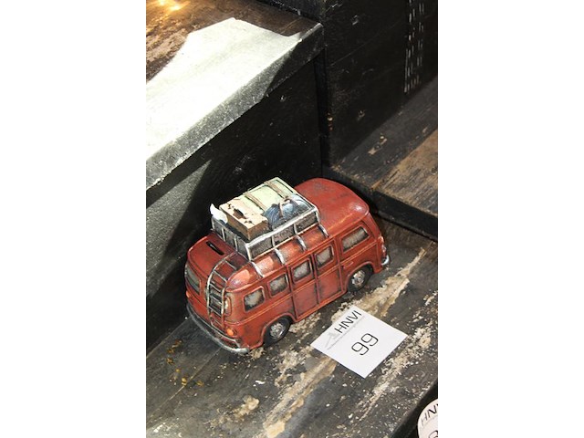 Spaarpot in camper uitvoering. lengte 22 cm. - afbeelding 2 van  2