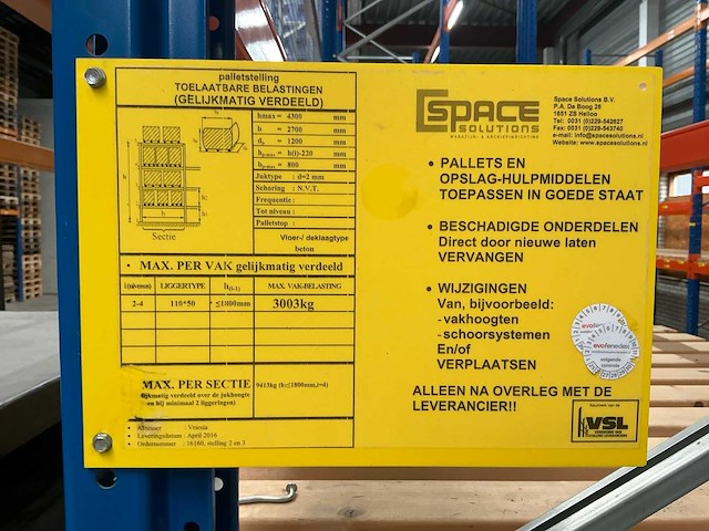 Space palletstelling - afbeelding 3 van  13