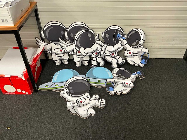 Spacemen wanddecoratie - afbeelding 1 van  1