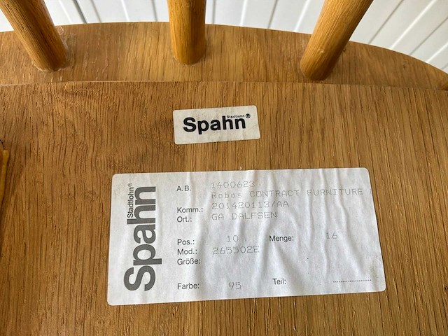 Spahn eetkamerstoel (6x) - afbeelding 8 van  8