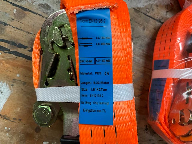 Spanband 3000kg 8 meter (8x) - afbeelding 4 van  4