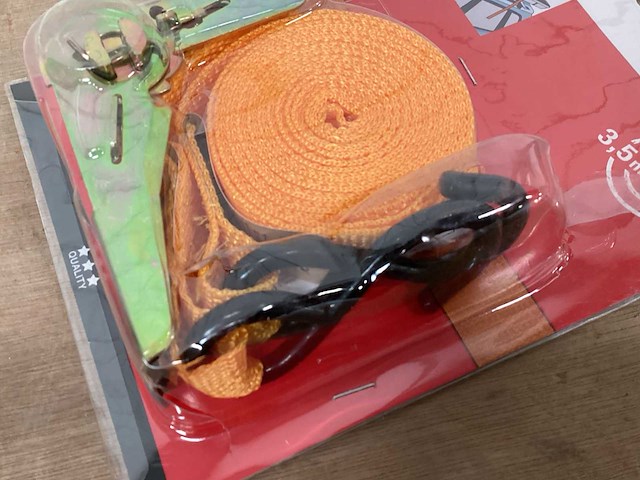 Spanbanden met ratel, 3,5 meter (7x) - afbeelding 2 van  2