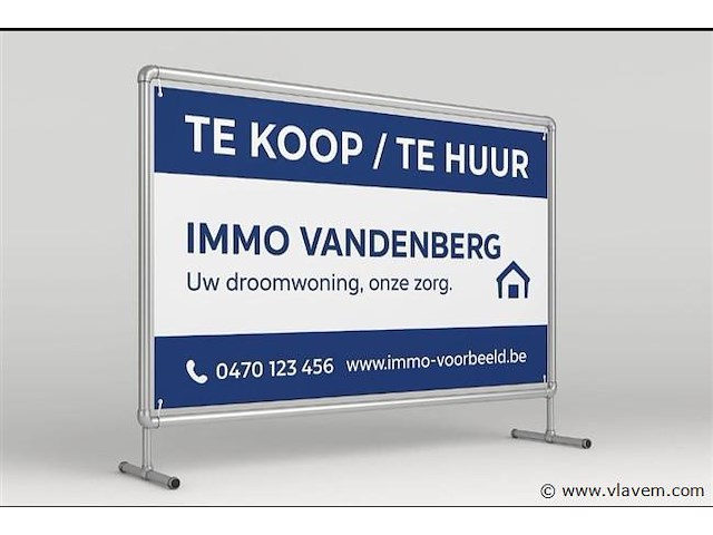 Spandoekframe/ banner 190 cm x 160cm 1 stuk - afbeelding 1 van  3