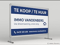 Spandoekframe/ banner 190 cm x 160cm 1 stuk