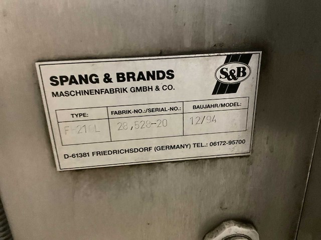 Spang & brands - fh210l - crop sorting and processing machine - 1994 - afbeelding 7 van  11