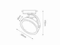 Spanningsrail 600 cm inclusief 12 railarmaturen es111 zwart - afbeelding 8 van  9