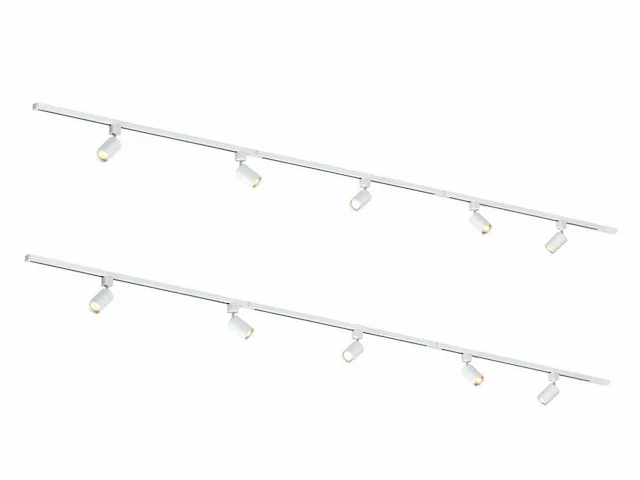Spanningsrail 800 cm inclusief 24 railspots mr4 wit - afbeelding 2 van  9