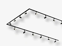 Spanningsrail 800 cm inclusief 24 railspots mr4 zwart