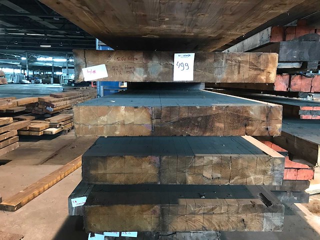 Spanten 11x77cm 15 meter lang (4x) - afbeelding 1 van  1