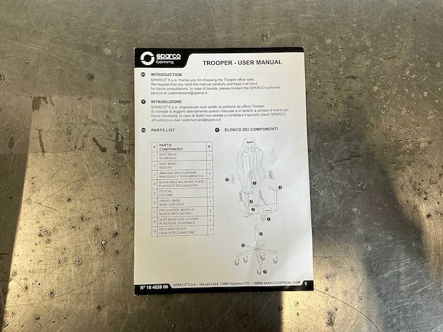 Sparco gamestoel - afbeelding 6 van  8