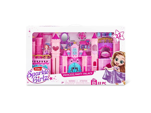 Sparkle girlz princess feestpaleis met pop van zuru - afbeelding 1 van  2