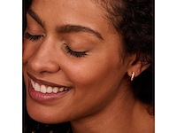 Sparkle14 klap oorringen zirkonia 12,5 mm goud - afbeelding 2 van  2