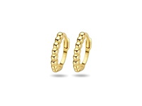 Sparkle14 klapoorringen bolletje goud - afbeelding 1 van  1