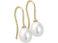 Sparkle14 parel franse haak dames oorhangers