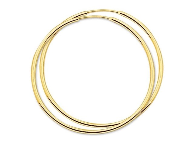 Sparkle14 ronde buis dames oorringen 44 mm - afbeelding 1 van  1