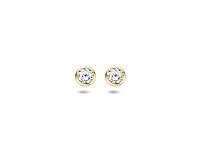 Sparkle14 zirkonia dames oorknoppen 4 mm - afbeelding 1 van  1