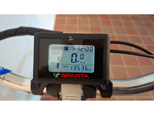 Sparta c3 e-motion elektrische damesfiets dames fiets grijs - afbeelding 7 van  7