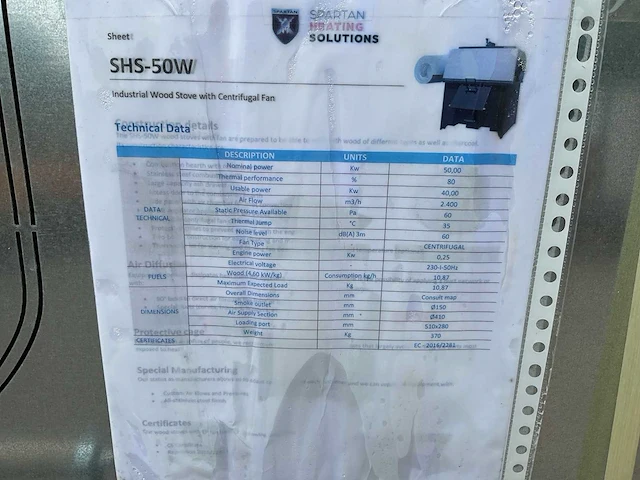 Spartan shs-50w houtkachel - afbeelding 11 van  18