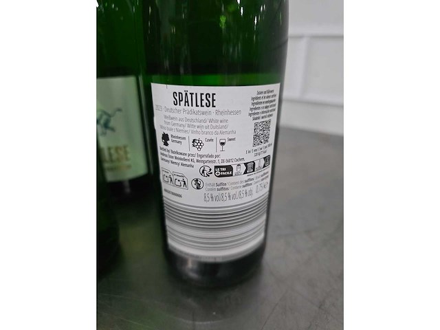 Spätlese witte wijn fles (14x) - afbeelding 4 van  4