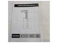 Speaka 629563 dh-1500 ceiling tv mount with lock up to 37 inch - afbeelding 7 van  9