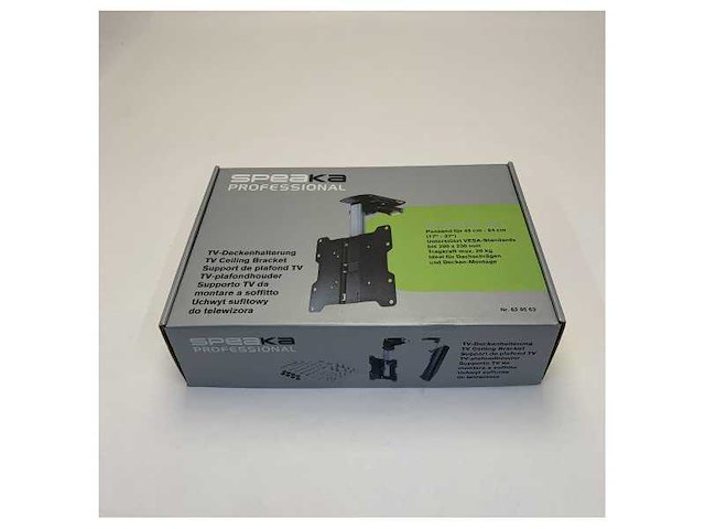 Speaka 629563 dh-1500 ceiling tv mount with lock up to 37 inch - afbeelding 9 van  9