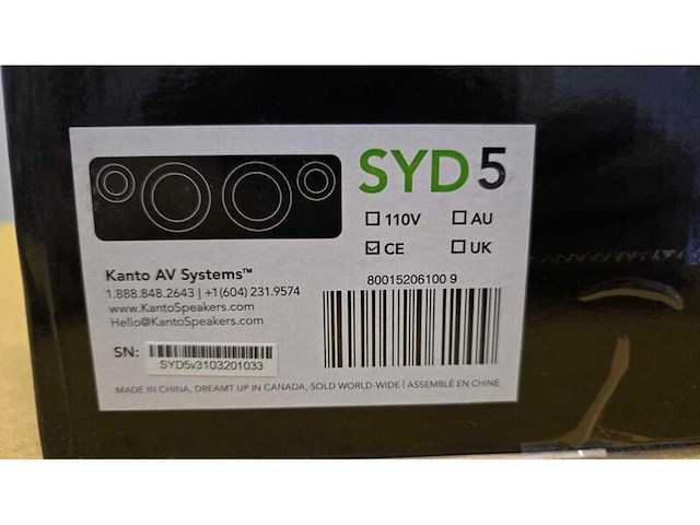 Speakersysteem, kanto, syd 5 - afbeelding 8 van  9