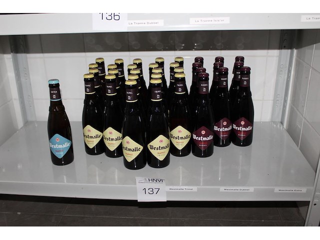 Speciaal bieren westmalle. ruim 30 flessen. - afbeelding 1 van  2