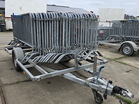 Speciaalbouw dranghek aanhanger, metaveld, c3 met 30x dranghek