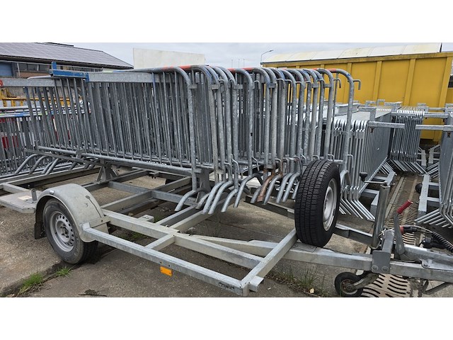 Speciaalbouw dranghek aanhanger, metaveld, c3 met 30x dranghek - afbeelding 1 van  7