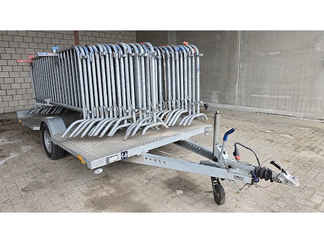 Speciaalbouw dranghek aanhanger, raaij, vr-eg-13 met 30x dranghek, 2015 - afbeelding 1 van  7