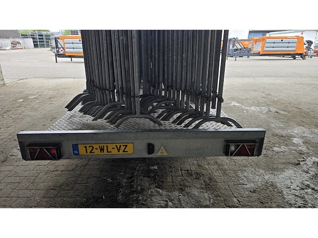 Speciaalbouw dranghek aanhanger, raaij, vr-eg-13 met 30x dranghek, 2015 - afbeelding 6 van  7