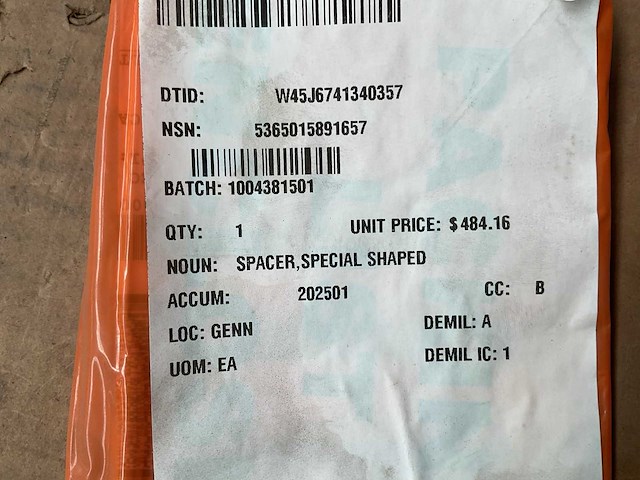 Special shaped spacer (3x) - afbeelding 5 van  5