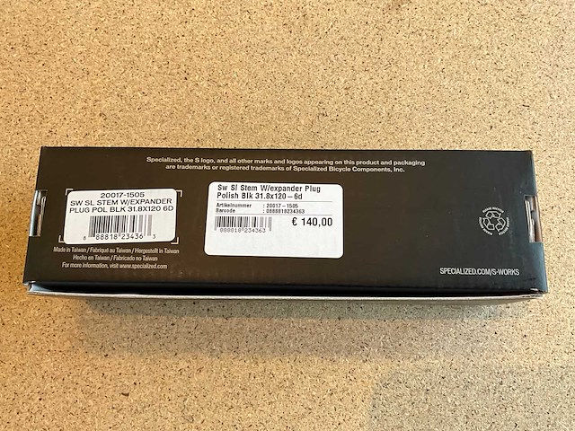 Specialized s-works sl expander plug stuurpen - 31.8x120 6d - afbeelding 4 van  4