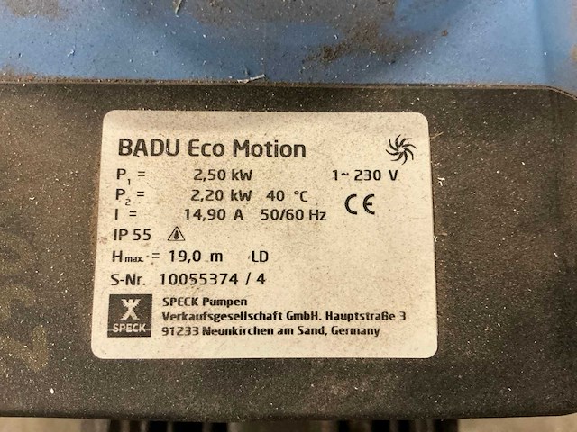 Speck badu eco motion gebruikte zwembadpomp - afbeelding 4 van  5