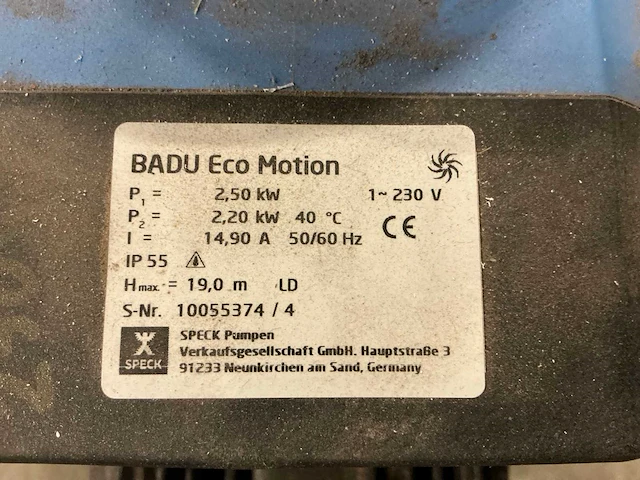 Speck badu eco motion gebruikte zwembadpomp - afbeelding 4 van  5