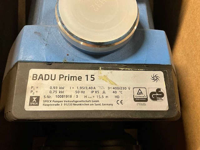 Speck badu prime 15 zwembadpomp - afbeelding 3 van  4