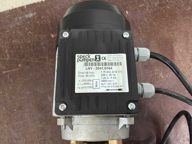 Speck pumpen lny-2041 waterpomp - afbeelding 3 van  3