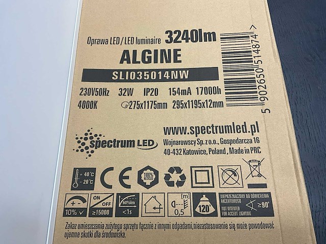 Spectrumled algine sli035014nw led paneel (6x) - afbeelding 4 van  6