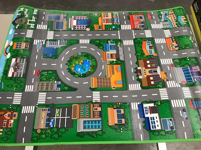 Speed track - auto speelkleed in originele doos (276x) - afbeelding 1 van  8