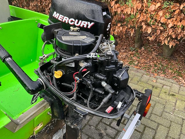 Speedboot - pega boottrailer + 5 pk mercury - speedboot - afbeelding 10 van  40