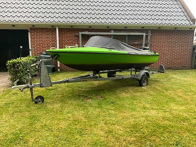 Speedboot - pega boottrailer + 5 pk mercury - speedboot - afbeelding 39 van  40