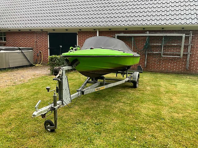 Speedboot - pega boottrailer + 5 pk mercury - speedboot - afbeelding 37 van  40