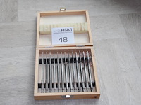 Speedborenset rotec 13-delig in houten kistje. maat 6 t/m 25 - afbeelding 1 van  2