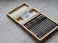 Speedborenset rotec 13-delig in houten kistje. maat 6 t/m 25 - afbeelding 2 van  2